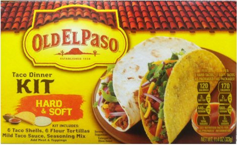 (image for) OLD EL PASO TACO DINNER KIT HARD & SOFT