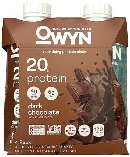 (image for) OWYN NON-DAIRY 20g PROTEIN SHAKE DARK CHOCOLATE