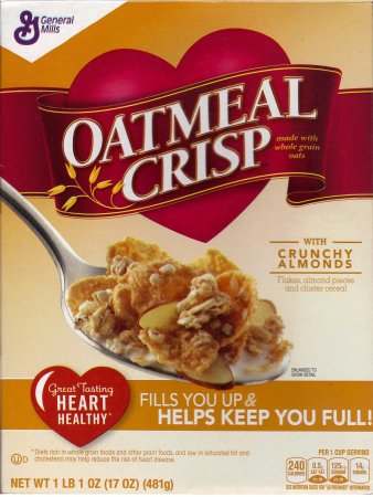 (image for) GENERAL MILLS OATMEAL CRISP WITH CRUNCHY ALMONDS