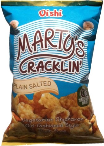 (image for) OISHI MARTY'S CRACKLIN PLAIN SALTED VEGETARIAN CHICHARON