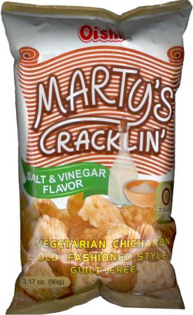 (image for) OISHI MARTY'S CRACKLIN SALT & VINEGAR VEGETARIAN CHICHARON