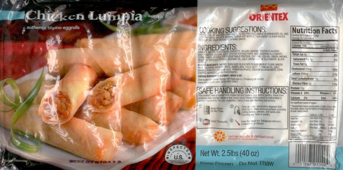 (image for) ORIENTEX CHICKEN LUMPIA SHANGHAI