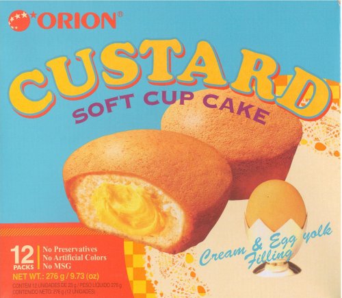 (image for) ORION CUSTARD SOFT CUP CAKE WITH CUSTARD CREAM FILLING