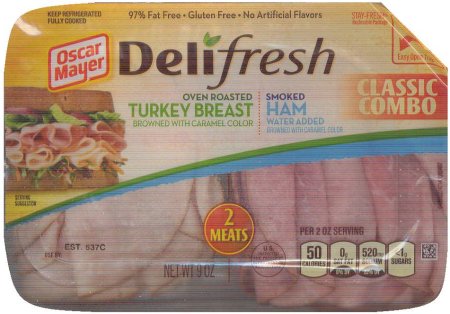 (image for) OSCAR MAYER DELI-FRESH TURKEY BREAST HAM CLASSIC COMBO