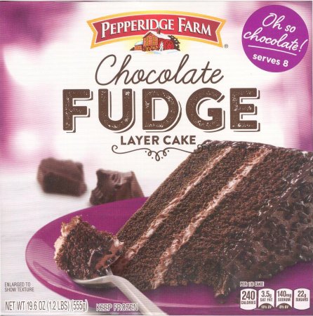 (image for) PEPPERIDGE FARM CHOCOLATE FUDGE 3-LAYER CAKE