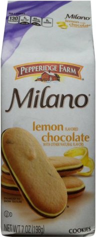 (image for) PEPPERIDGE FARM MILANO LEMON CHOCOLATE COOKIES