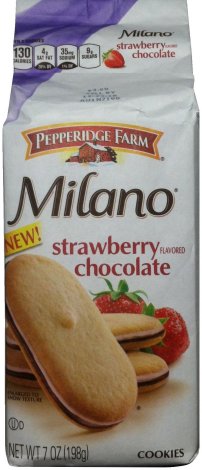 (image for) PEPPERIDGE FARM MILANO STRAWBERRY CHOCOLATE COOKIES