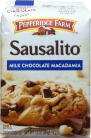 (image for) PEPPERIDGE FARM SAUSALITO MILK CHOCOLATE MACADAMIA CRISPY COOKIE