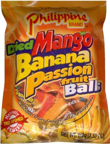 (image for) PHILIPPINE BRAND DRIED MANGO BANANA PASSION FRUIT BALLS