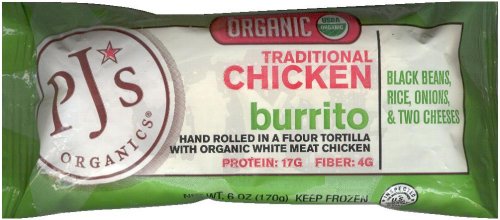 (image for) PJ'S ORGANIC TRADITIONAL CHICKEN BURRITO