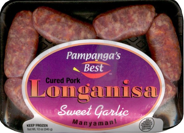 (image for) PAMPANGA'S BEST SWEET GARLIC CURED PORK LONGANISA