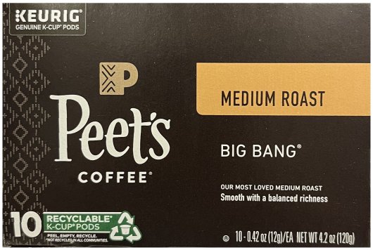 (image for) PEET'S COFFEE MEDIUM ROAST BIG BANG