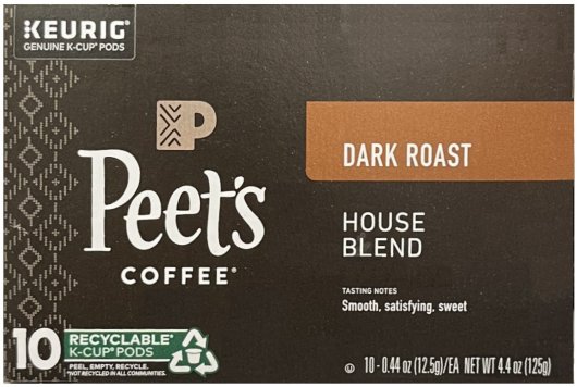 (image for) PEET'S COFFEE DARK ROAST HOUSE BLEND