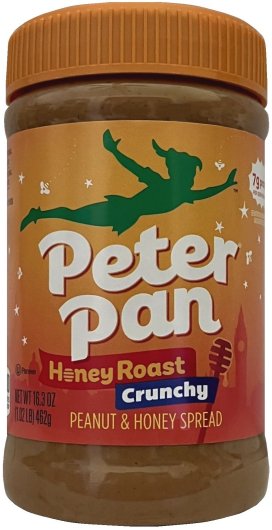 (image for) PETER PAN HONEY ROASTED CRUNCHY PEANUT & HONEY SPREAD