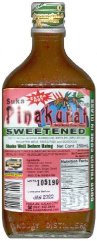 (image for) SUKA PINAKURAT SWEETENED EXTRA HOT NATURAL COCONUT VINEGAR