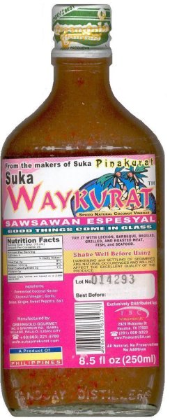 (image for) SUKA WAYKVRAT NATURAL COCONUT VINEGAR