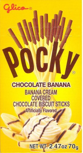 (image for) POCKY BANANA CREAM COVERED CHOCOLATE BISCUIT STICKS