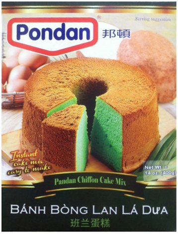 (image for) PONDAN PANDAN CHIFFON CAKE MIX BANH BONG LAN LA DUA