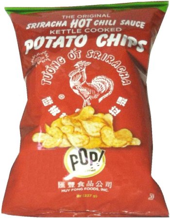 (image for) POPI SRIRACHA HOT CHILI SAUCE POTATO CHIPS