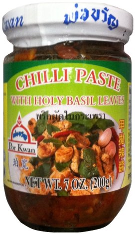 (image for) POR KWAN CHILLI PASTE WITH HOLY BASIL LEAVES