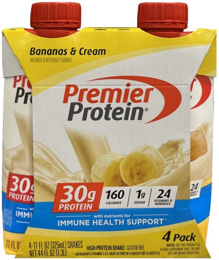 (image for) PREMIER 30g PROTEIN SHAKE BANANAS & CREAM