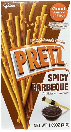 (image for) GLICO PRETZ SPICY BARBEQUE FLAVORED BAKED SNACK STICKS