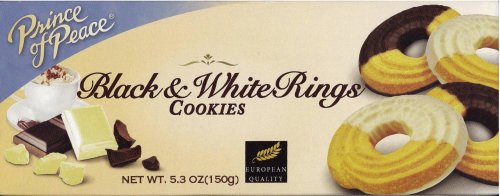 (image for) PRINCE OF PEACE BLACK & WHITE RINGS COOKIES