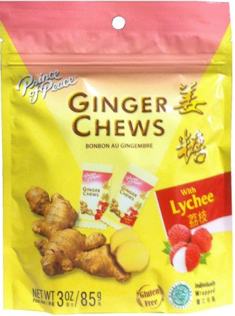 (image for) PRINCE OF PEACE GINGER CHEWS WITH LYCHEE FLAVOR