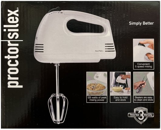 (image for) PROCTOR SILEX 5 SPEED HAND MIXER