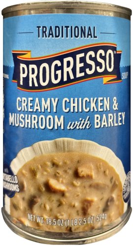 (image for) PROGRESSO TRADITIONAL CREAMY CHICKEN & MUSHROOM WITH BARLEY