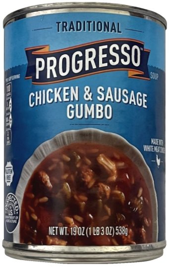 (image for) PROGRESSO TRADITIONAL CHICKEN & SAUSAGE GUMBO SOUP