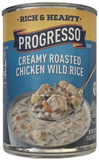 (image for) PROGRESSO RICH & HEARTY CREAMY ROASTED CHICKEN WILD RICE