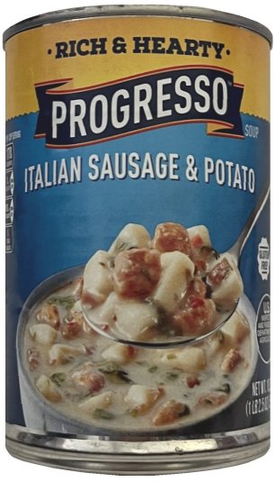 (image for) PROGRESSO RICH & HEARTY ITALIAN SAUSAGE & POTATO