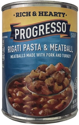 (image for) PROGRESSO RICH & HEARTY RIGATI PASTA & MEATBALL