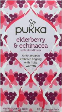 (image for) PUKKA ELDERBERRY & ECHINACEA WITH ELDERFLOWER TEA