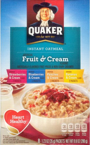 (image for) QUAKER INSTANT OATMEAL FRUIT & CREAM