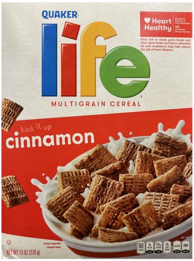 (image for) QUAKER LIFE MULTIGRAIN CEREAL CINNAMON