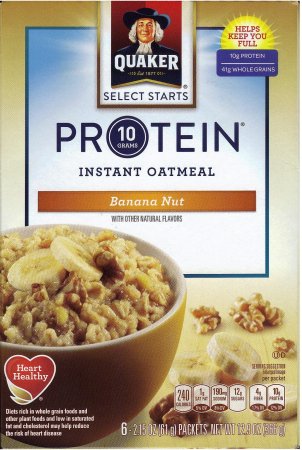 (image for) QUAKER INSTANT OATMEAL PROTEIN BANANA NUT