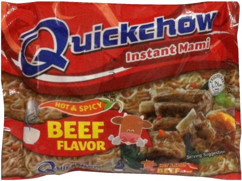 (image for) QUICKCHOW INSTANT MAMI HOT & SPICY BEEF FLAVOR