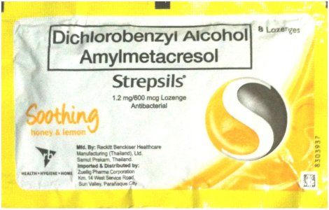 (image for) RECKITT DICHOROBENZYL ALCOHOL AMYLMETACRESOL STREPSILS LEMON