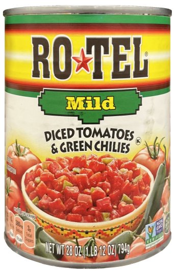 (image for) RO TEL MILD DICED TOMATOES & GREEN CHILIES