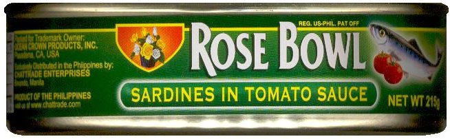 (image for) ROSE BOWL SARDINES IN TOMATO SAUCE