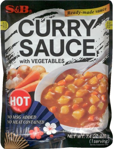 (image for) S&B CURRY SAUCE WITH VEGETABLES HOT JAPANESE STYLE