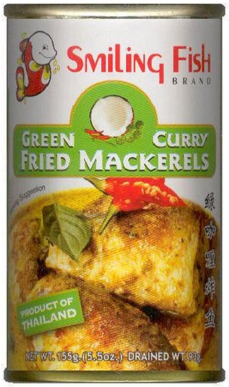 (image for) SMILING FISH GREEN CURRY FRIED MACKERELS