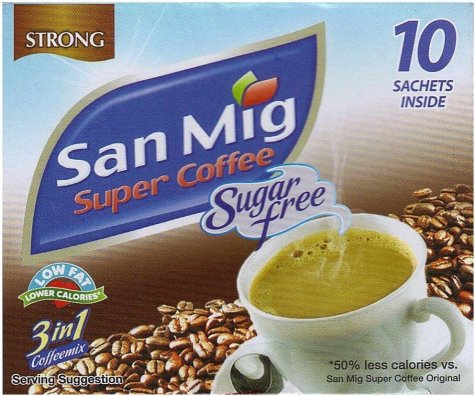 (image for) SAN MIG SUPER COFFEE STRONG SUGAR FREE 3 IN 1 COFFEEMIX