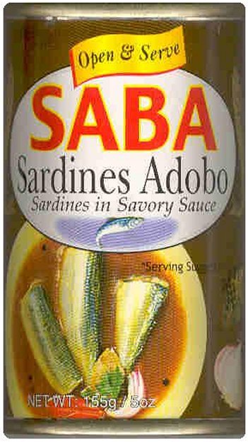 (image for) SABA SARDINES ADOBO SARDINES IN SAVORY SAUCE