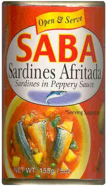 (image for) SABA SARDINES AFRITADA SARDINES IN PEPPERY SAUCE