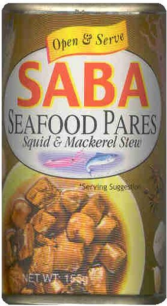 (image for) SABA SEAFOOD PARES SQUID & MACKEREL STEW