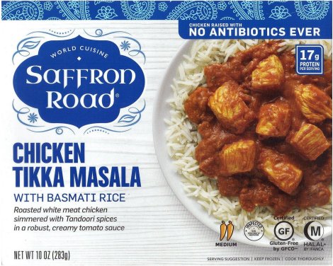 (image for) SAFFRON ROAD CHICKEN TIKKA MASALA WITH BASMATI RICE