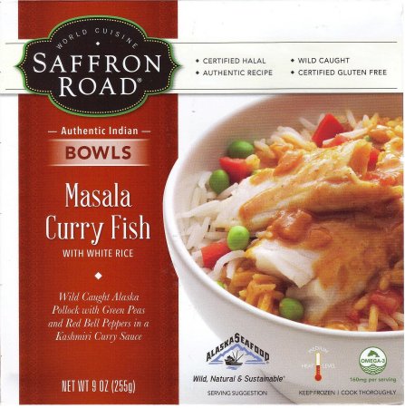 (image for) SAFFRON ROAD MASALA CURRY FISH WITH WHITE RICE